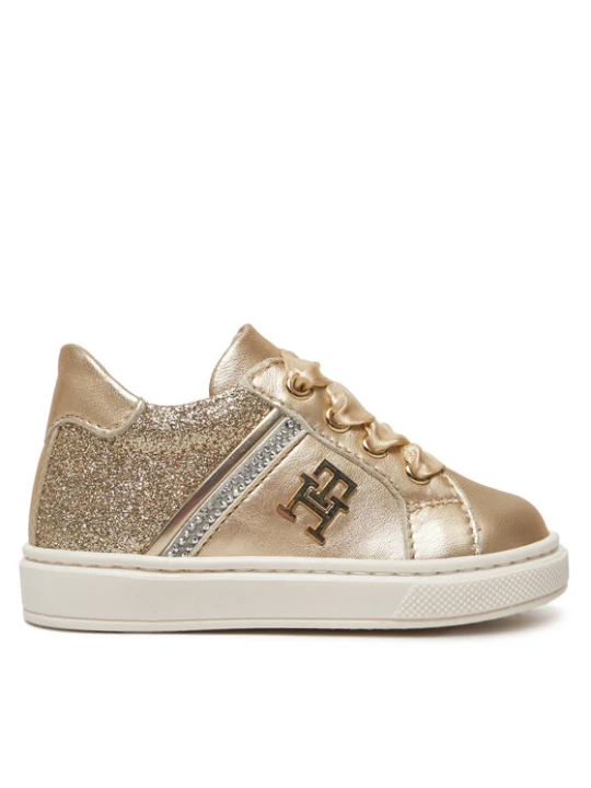 Zdjęcie produktu Sneakersy Tommy Hilfiger Sneaker Bassa Allacciata T1A9-33932-0829 M Złoty