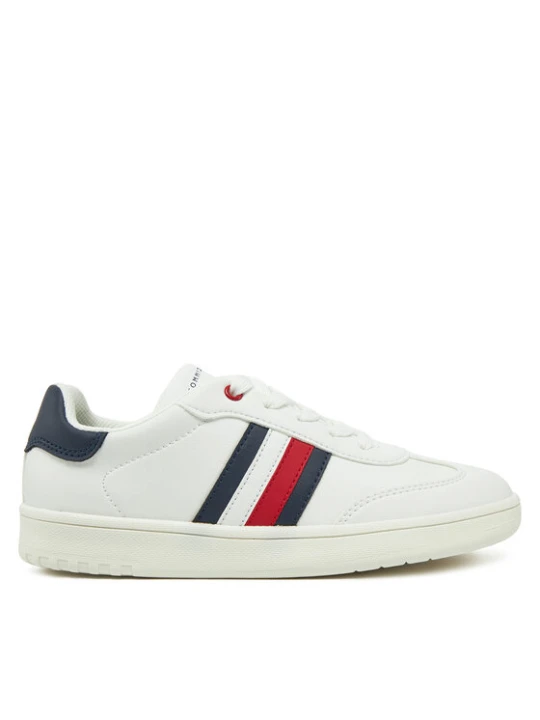 Zdjęcie produktu Sneakersy Tommy Hilfiger Stripe Low Cut Lace-Up Sneaker T3X9-33850-1355 S Biały