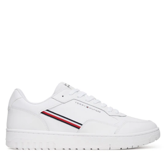 Zdjęcie produktu Sneakersy Tommy Hilfiger Th Basket Core Stripes FM0FM05631 Biały