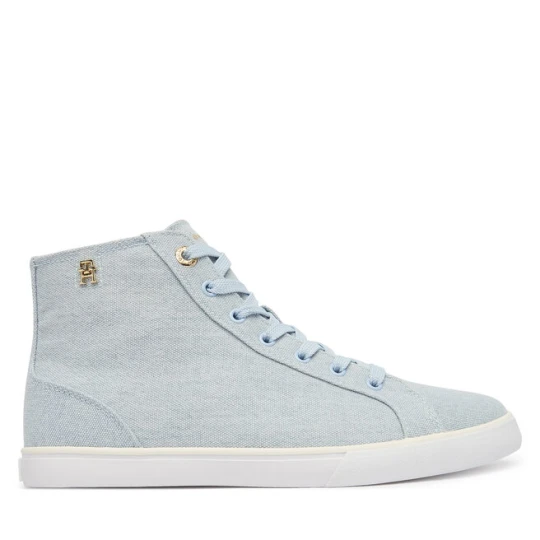 Zdjęcie produktu Sneakersy Tommy Hilfiger Th Chic Low Profile Mid Cut FW0FW09356 Błękitny Niebieski jasny