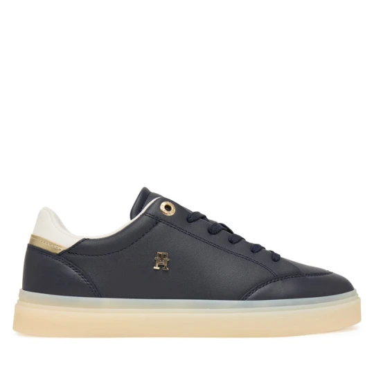 Zdjęcie produktu Sneakersy Tommy Hilfiger Th Chic Sneaker Elevated FW0FW09400 Granatowy