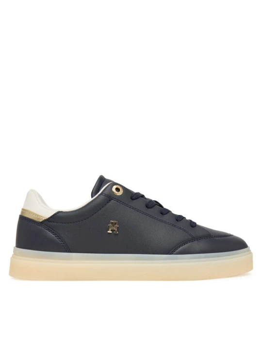 Zdjęcie produktu Sneakersy Tommy Hilfiger Th Chic Sneaker Elevated FW0FW09400 Granatowy