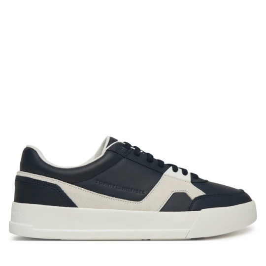 Zdjęcie produktu Sneakersy Tommy Hilfiger Th Court Craft Mix FM0FM05654 Granatowy