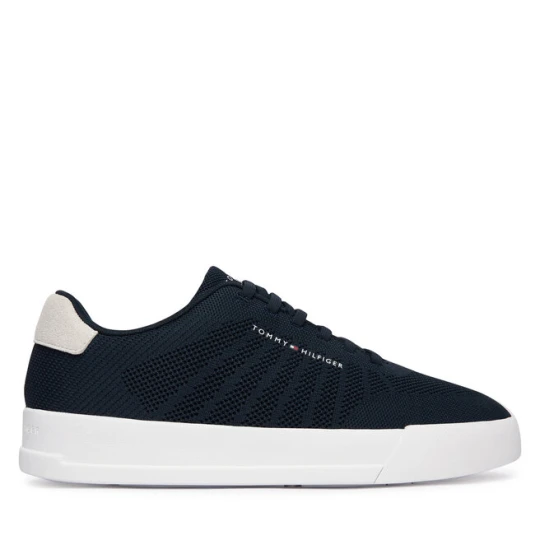 Zdjęcie produktu Sneakersy Tommy Hilfiger Th Court Knit FM0FM05823 Granatowy