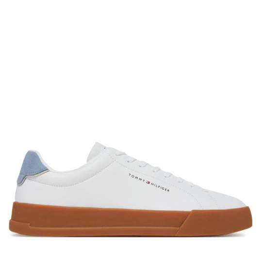 Zdjęcie produktu Sneakersy Tommy Hilfiger Th Court Lth Detail Ess FM0FM05367 Biały