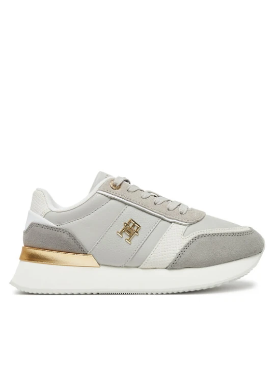 Zdjęcie produktu Sneakersy Tommy Hilfiger Th Fashion Runner FW0FW08475 Szary