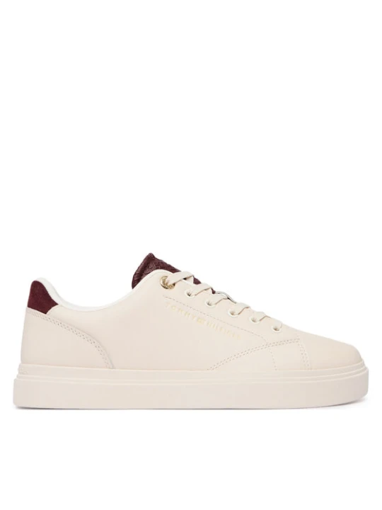 Zdjęcie produktu Sneakersy Tommy Hilfiger Th Feminine Cupsole Monogram FW0FW09606 Kremowy