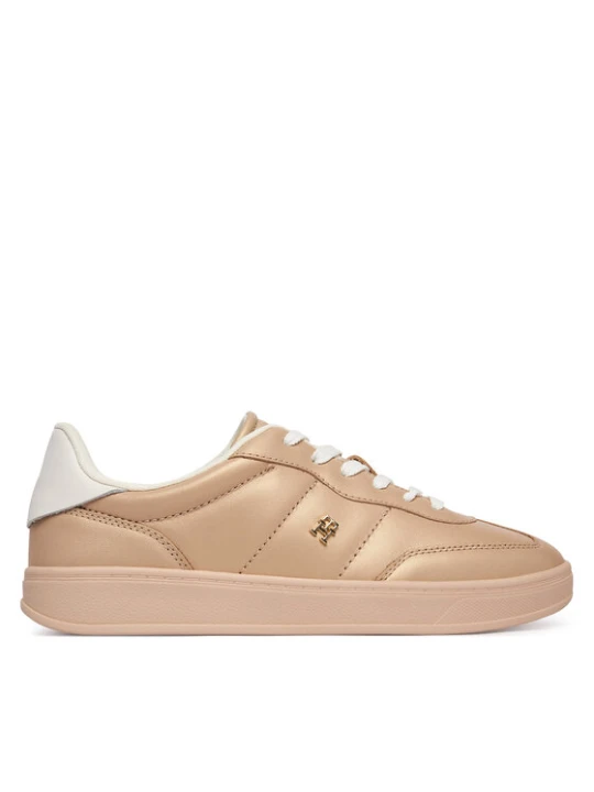 Zdjęcie produktu Sneakersy Tommy Hilfiger Th Heritage Shiny Sneaker FW0FW09179 Beżowy