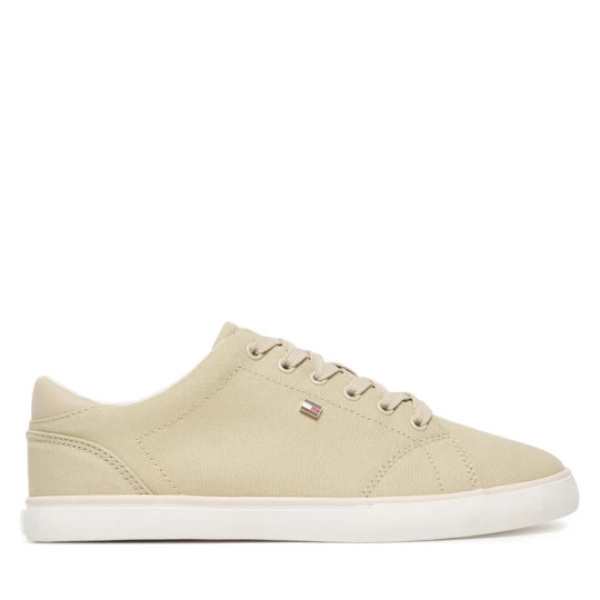Zdjęcie produktu Sneakersy Tommy Hilfiger Th Low Profile Vulc Canvas FW0FW09102 Beżowy