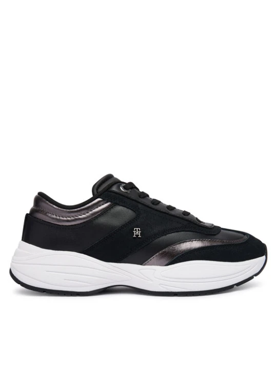 Zdjęcie produktu Sneakersy Tommy Hilfiger Th Modern Sporty Runner Leather FW0FW09590 Czarny