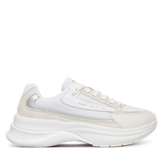 Zdjęcie produktu Sneakersy Tommy Hilfiger Th Sporty Chic Runner FW0FW09187 Biały