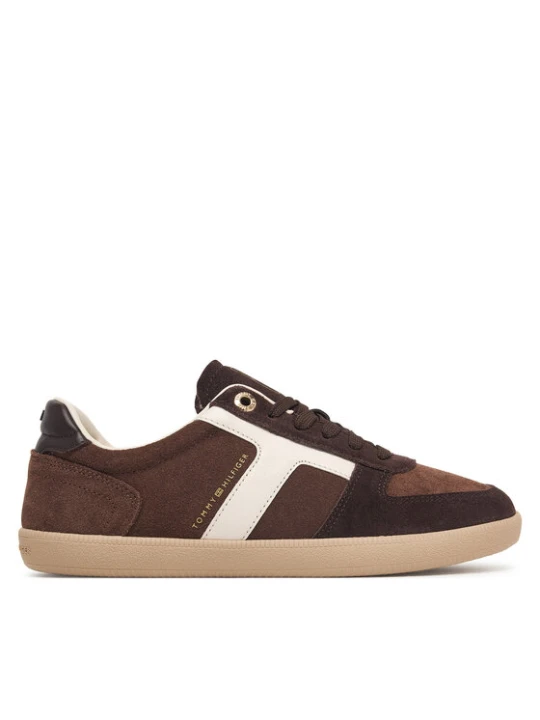 Zdjęcie produktu Sneakersy Tommy Hilfiger Th Tribeca Sneaker Suede FW0FW09596 Brązowy