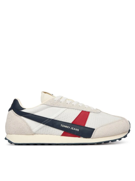 Zdjęcie produktu Sneakersy Tommy Jeans Retro Runner Archive Open Mesh EM0EM01715 Biały