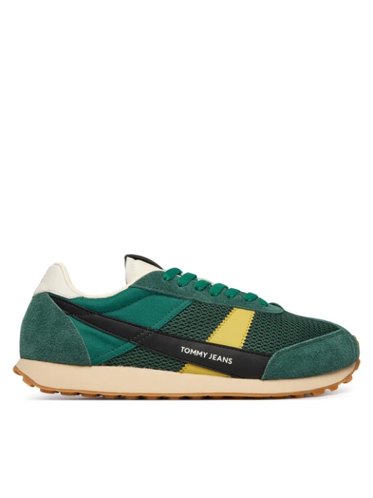 Zdjęcie produktu Sneakersy Tommy Jeans Retro Runner Archive Open Mesh EM0EM01715 Zielony