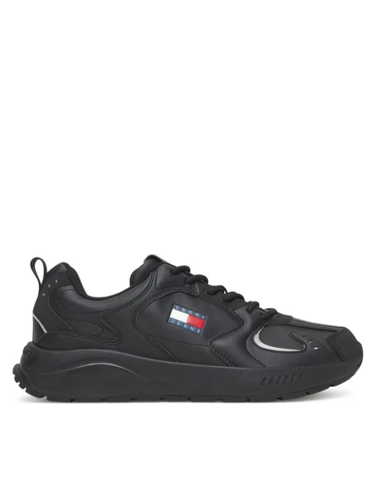 Zdjęcie produktu Sneakersy Tommy Jeans Tjm Runner Leather EM0EM01621 Czarny