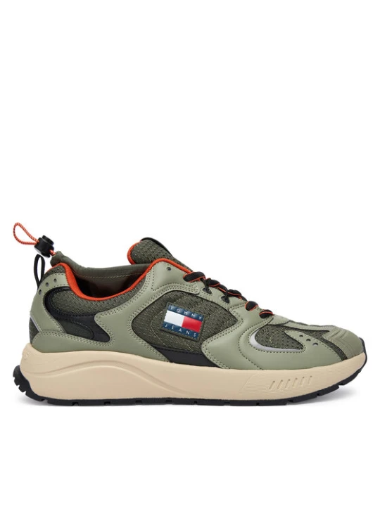 Zdjęcie produktu Sneakersy Tommy Jeans Tjm Runner Mix Material EM0EM01620 Khaki