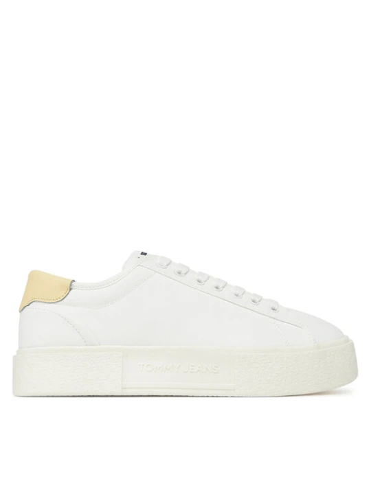 Zdjęcie produktu Sneakersy Tommy Jeans Tjw Flatform Canvas Sneaker EN0EN02792 Écru Kremowy