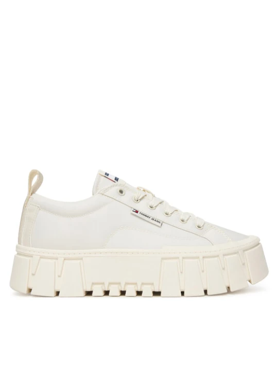 Zdjęcie produktu Sneakersy Tommy Jeans Tjw Flatform Chunky Sneaker EN0EN03036 Écru Kremowy