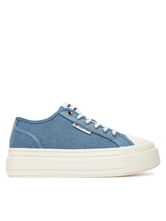 Zdjęcie produktu Sneakersy Tommy Jeans Tjw Foxing Flatform Lc EN0EN02736 Niebieski