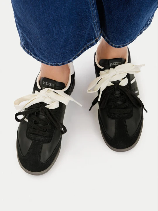 Zdjęcie produktu Sneakersy Tommy Jeans Tjw Low Profile Runner Lthr Mix EN0EN03001 Czarny