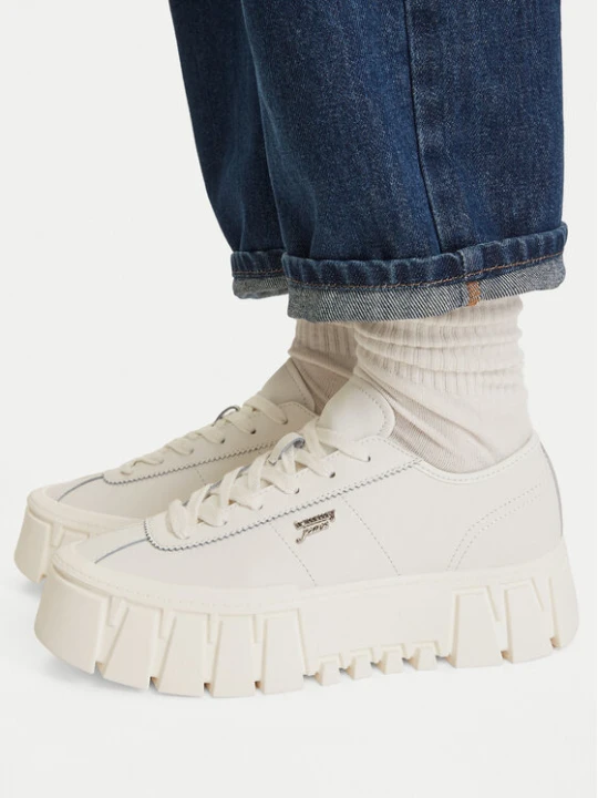 Zdjęcie produktu Sneakersy Tommy Jeans Tjw Platform Sneaker Leather Lc EN0EN03165 Biały
