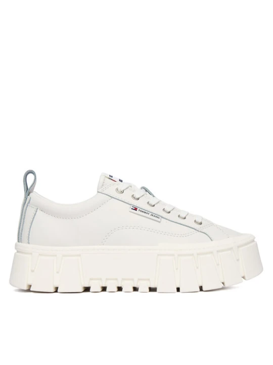 Zdjęcie produktu Sneakersy Tommy Jeans Tjw Vulc Flatform Leather EN0EN03008 Biały