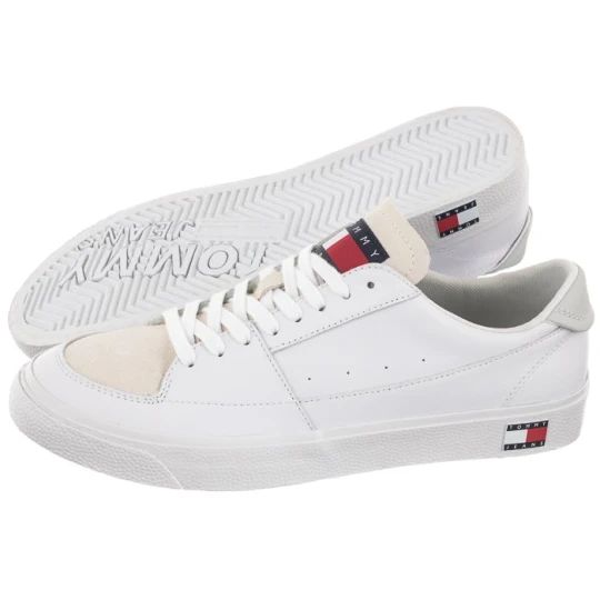 Zdjęcie produktu Sneakersy Tommy Jeans Vulcanized Ess White EM0EM01106 YBR (TH686-a) Tommy Hilfiger