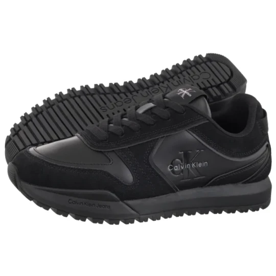 Zdjęcie produktu Sneakersy Toothy Runner Irregular Lines Triple Black YM0YM01461 0GJ (CK757-a) Calvin Klein