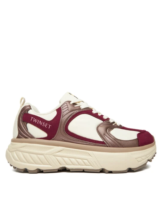 Zdjęcie produktu Sneakersy TWINSET 252TCP01C Bordowy