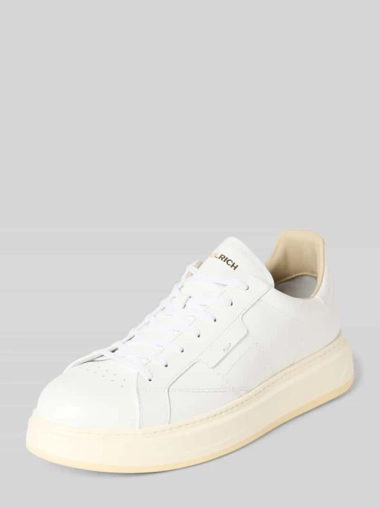 Zdjęcie produktu Sneakersy typu chunky skórzane z detalem z logo Woolrich Biały