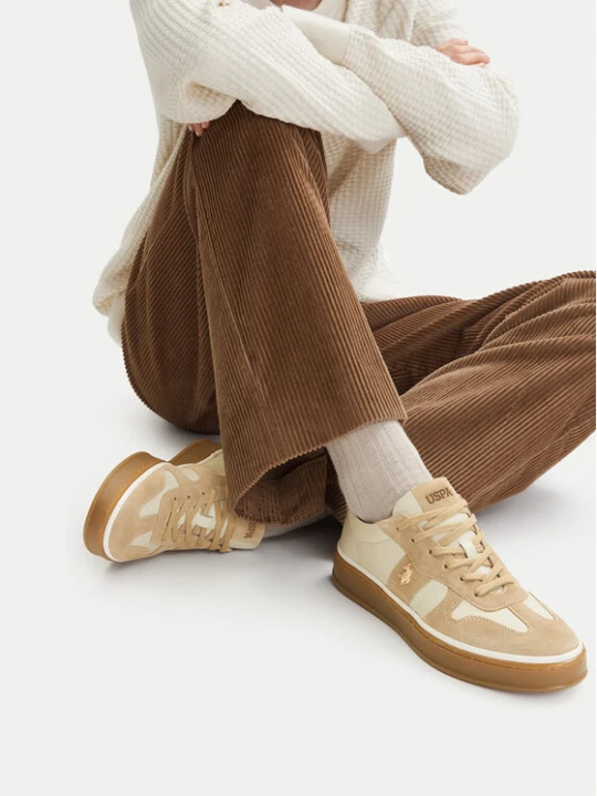 Zdjęcie produktu Sneakersy U.S. Polo Assn. EO-HAIRY001W / 6LS1 Kremowy
