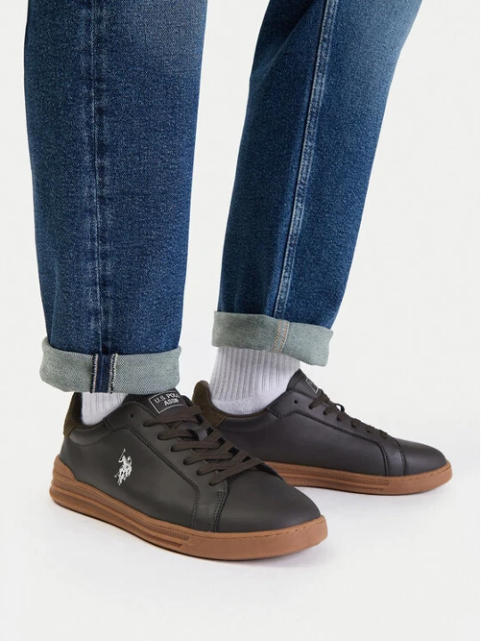 Zdjęcie produktu Sneakersy U.S. Polo Assn. EO-SANDRO001M / GY1 Brązowy ciemny