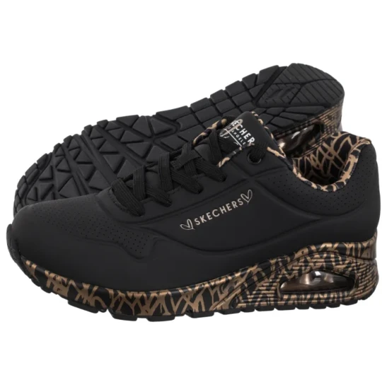 Zdjęcie produktu Sneakersy Uno Loving Love Black / Rose Gold 155506 / BKRG (SK267-a) Skechers