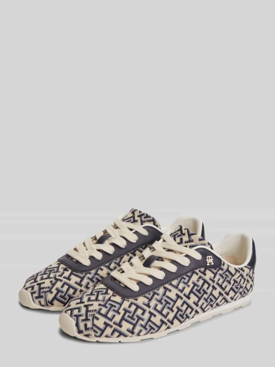 Zdjęcie produktu Sneakersy w nadruku z logo na całej powierzchni Tommy Hilfiger Granatowy
