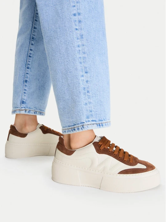 Zdjęcie produktu Sneakersy Weekend Max Mara Wkatessile 2625766035 Kremowy