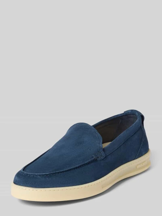 Zdjęcie produktu Sneakersy wsuwane ze skóry Woolrich Granatowy
