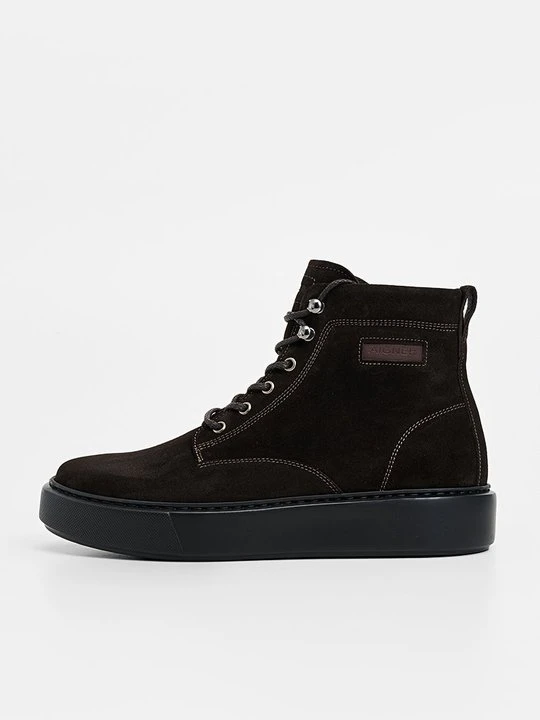 Zdjęcie produktu Sneakersy wysokie Aigner ciemnobrązowy