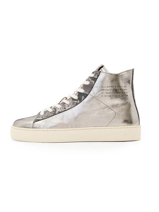 Zdjęcie produktu Sneakersy wysokie AllSaints srebrny