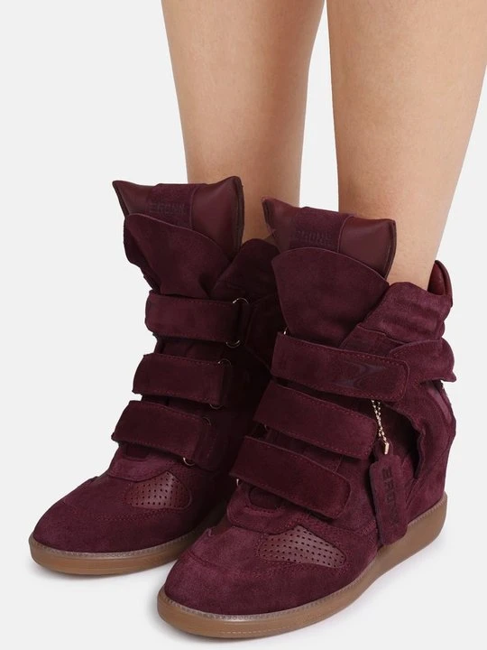 Zdjęcie produktu Sneakersy wysokie Bronx bordowy