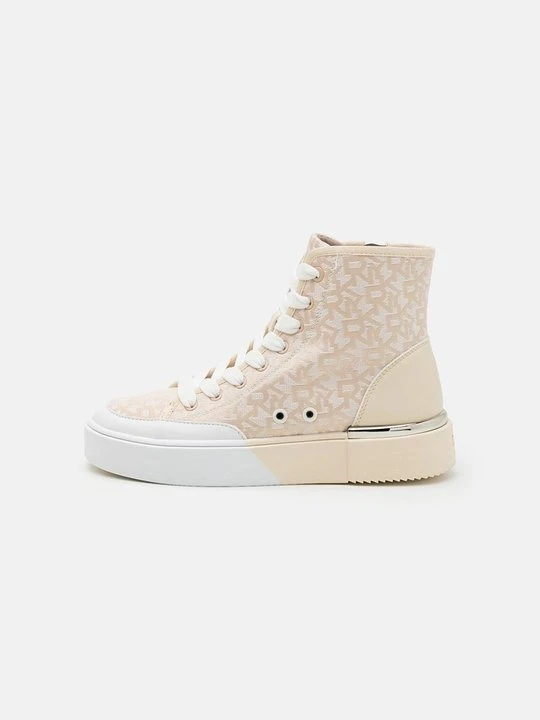 Zdjęcie produktu Sneakersy wysokie DKNY mleczny