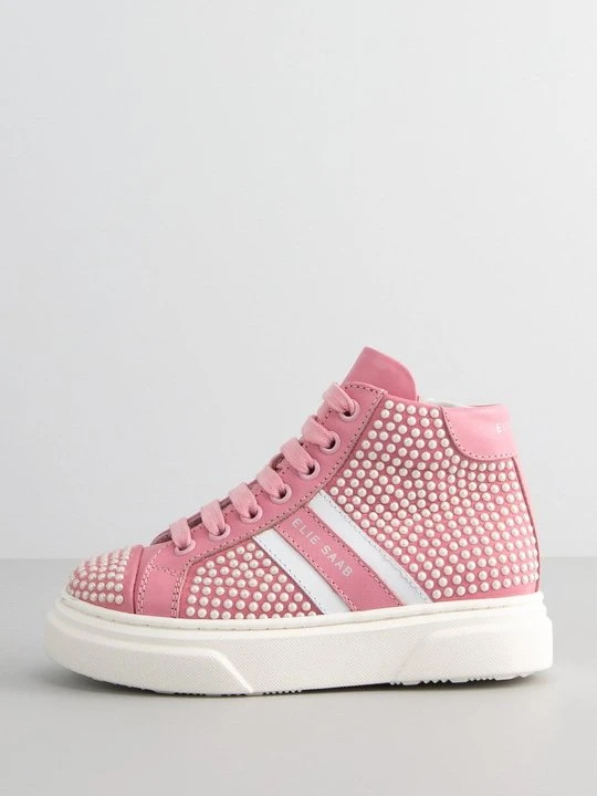 Zdjęcie produktu Sneakersy wysokie Elie Saab jasnoróżowy