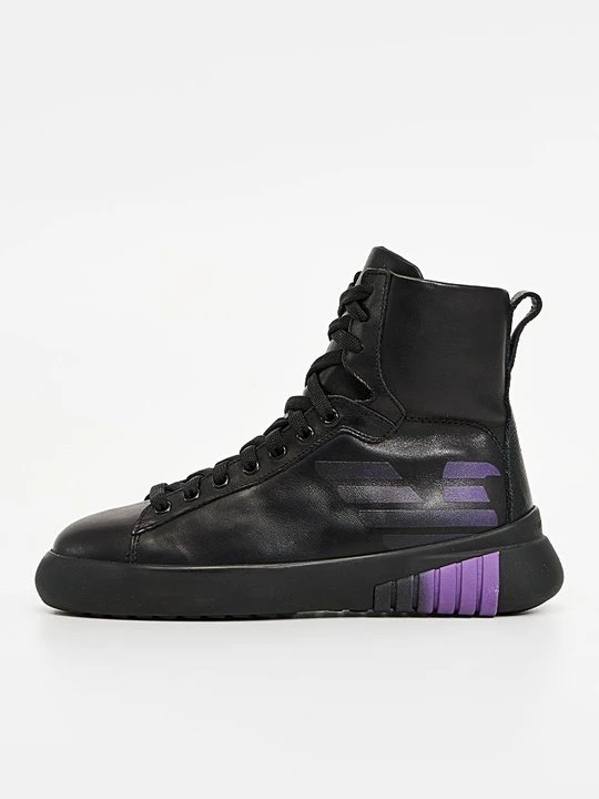 Zdjęcie produktu Sneakersy wysokie Emporio Armani czarny
