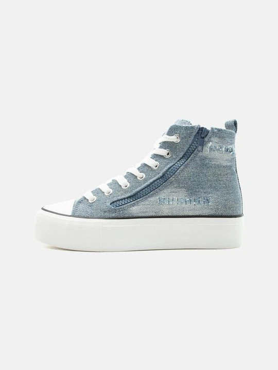 Zdjęcie produktu Sneakersy wysokie Even&Odd By Zalando niebieski denim