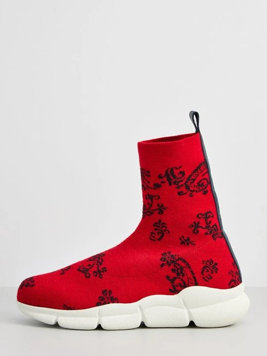 Zdjęcie produktu Sneakersy wysokie Ivko czerwony