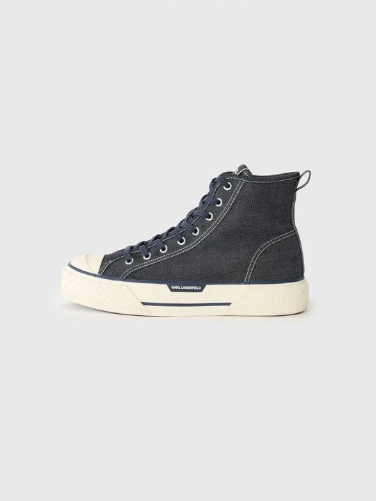 Zdjęcie produktu Sneakersy wysokie KARL LAGERFELD niebieski denim