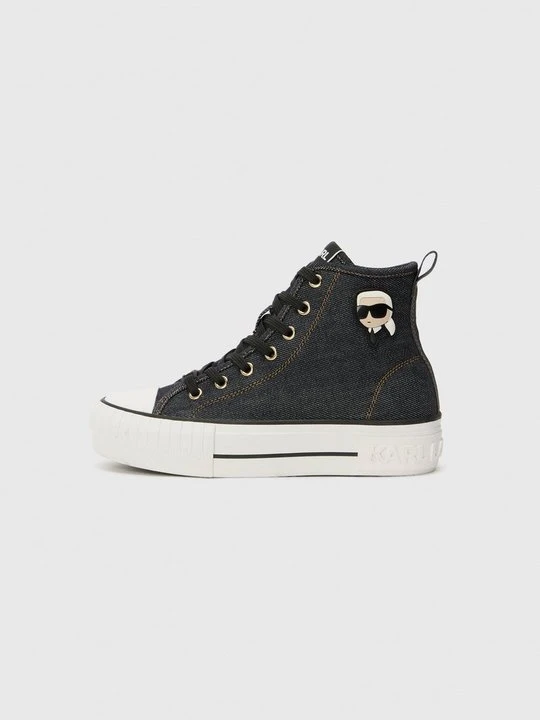 Zdjęcie produktu Sneakersy wysokie KARL LAGERFELD niebieski denim