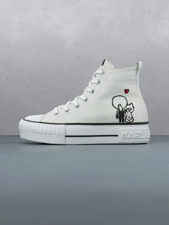 Zdjęcie produktu Sneakersy wysokie KARL LAGERFELD biały