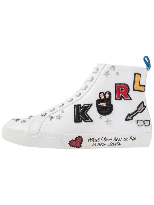 Zdjęcie produktu Sneakersy wysokie KARL LAGERFELD biały