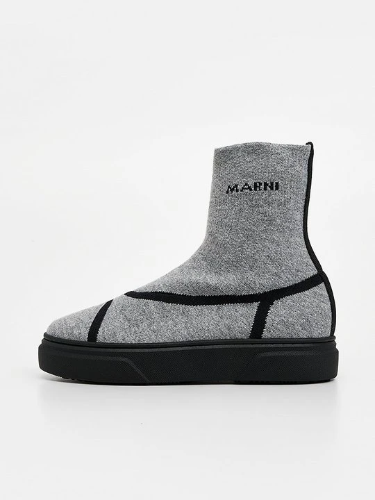 Zdjęcie produktu Sneakersy wysokie Marni szary