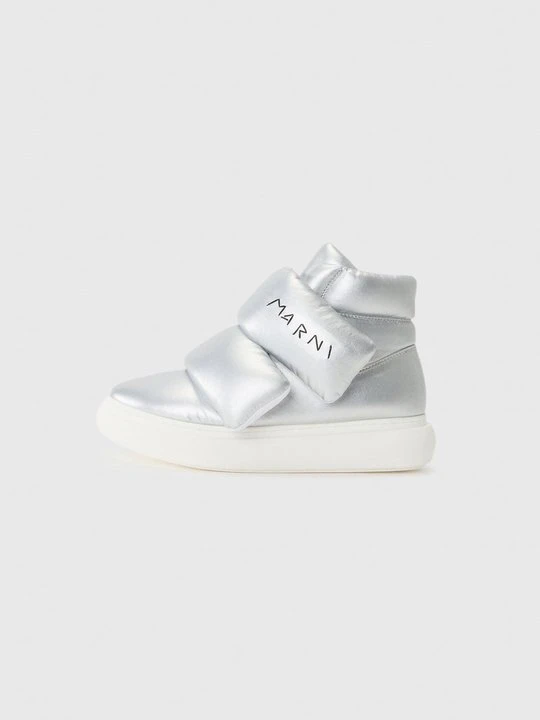 Zdjęcie produktu Sneakersy wysokie Marni srebrny